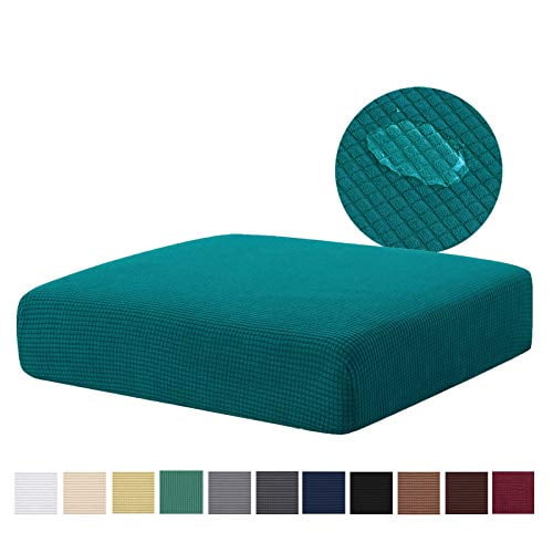 NC HOME Water-Repellent Sofa Cushion Covers Jacquard High Stretch Fabric Furniture Protector for Living Room 1 Seater Settee Washable Sofa Seat Slipcover Chair Cushion, Gray NC HOME Water-Repellent Sofa Cushion Covers Jacquard High Stretch Fabric Furniture Protector for Living Room 1 Seater Settee Washable Sofa Seat Slipcover Chair Cushion, Gray